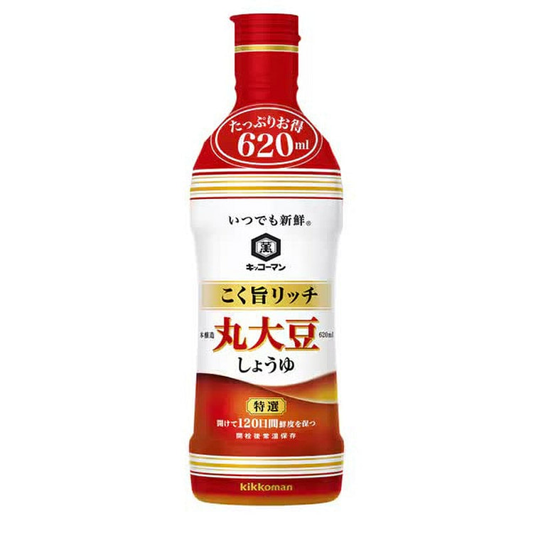 Kikkoman Rich Whole Soybean Soy Sauce 620ml 1 each
