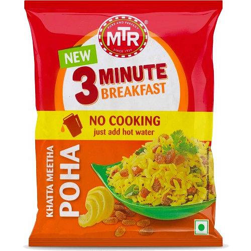 MTR 3 Minute Breakfast – Khatta Meetha Poha, 5.64 oz pack 5.64 oz