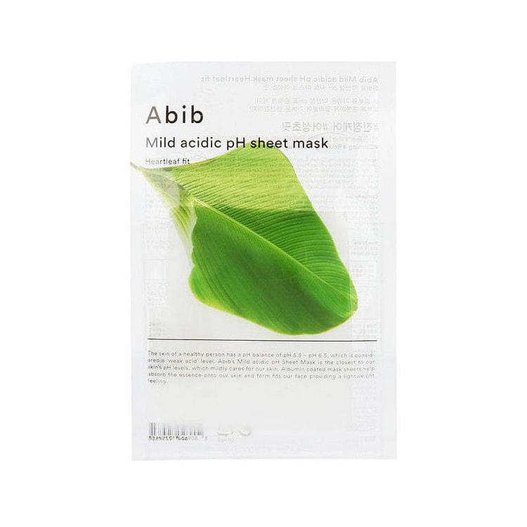 Abib Mild Acidic pH Sheet Mask Heartleaf