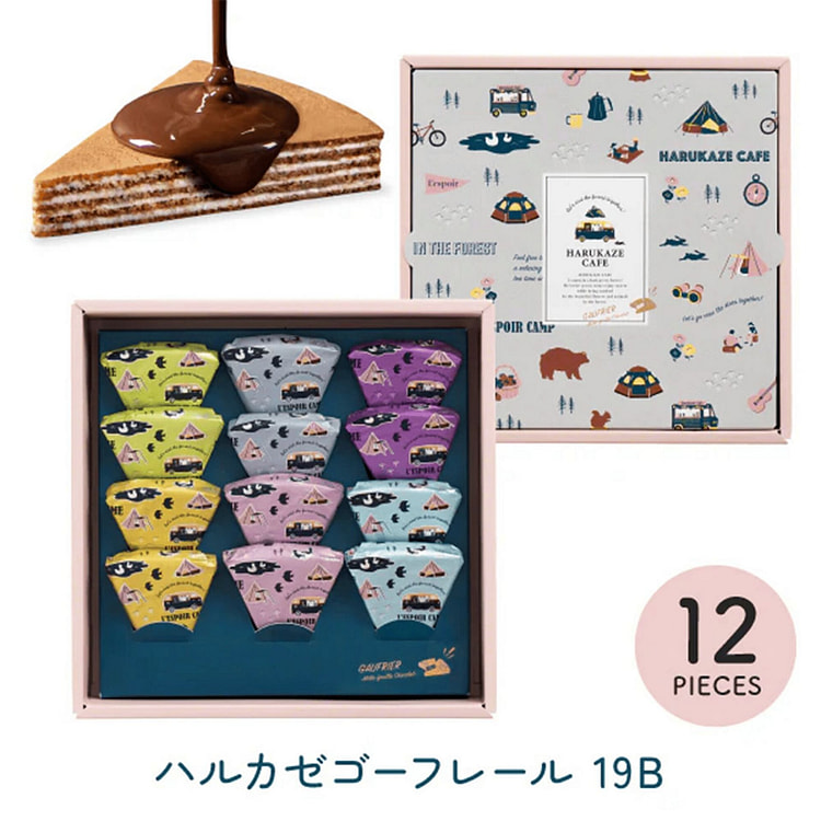 神户风月堂 春风法兰酥薄饼 12枚 1 份