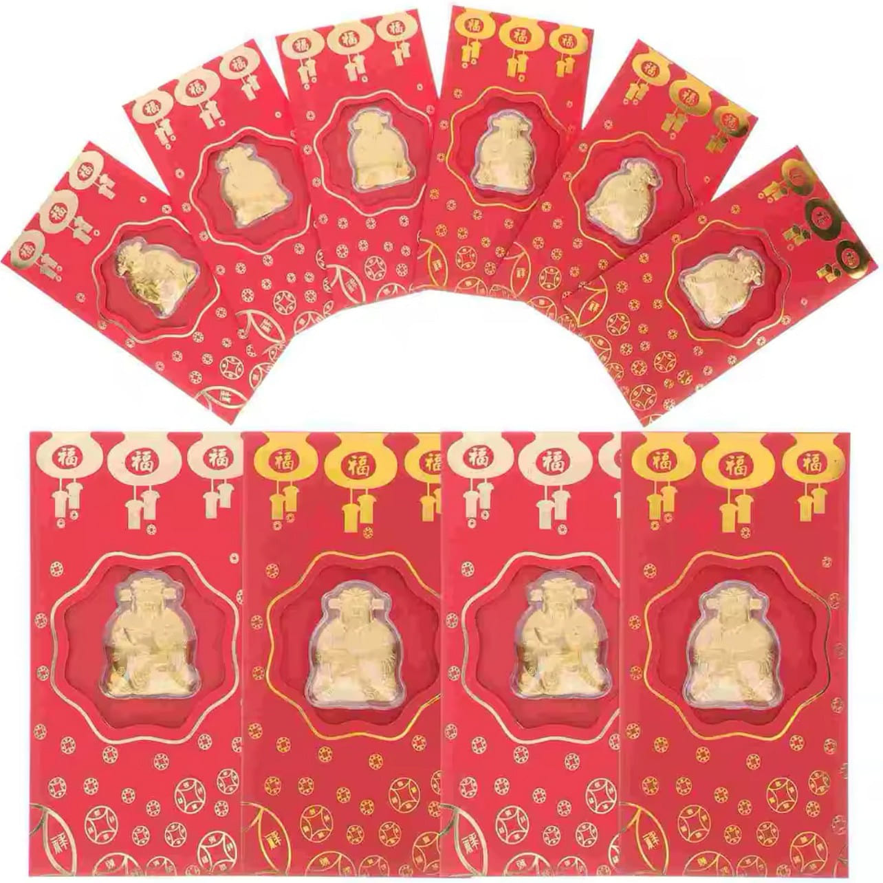 SET 10 LIXI THAN TAI 24K GOLD 9999AVAILABLE JAN 24 10 g