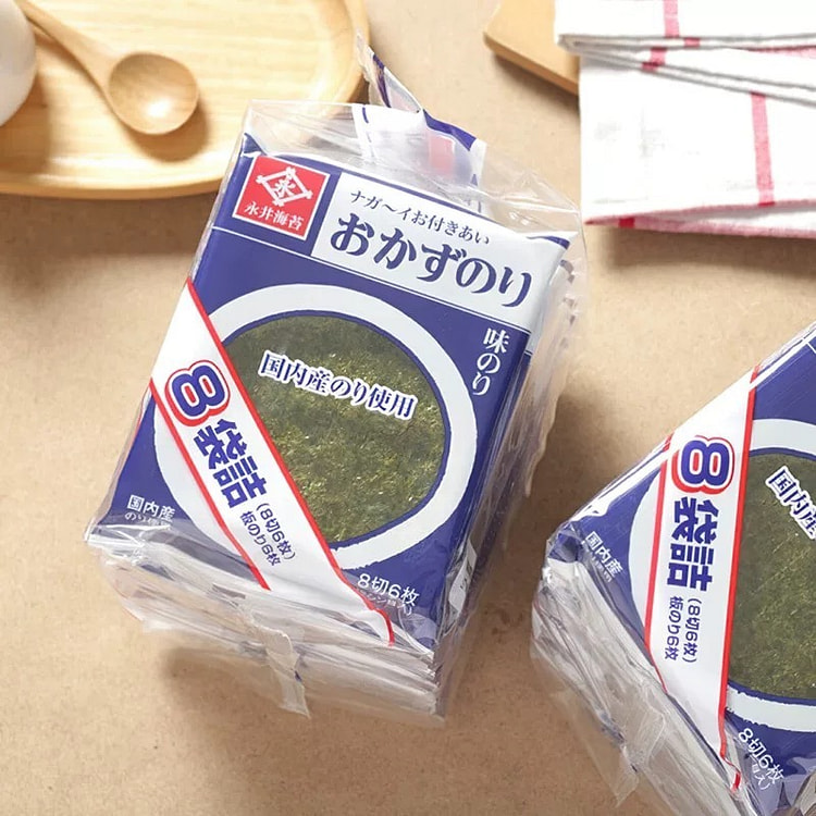 日本零食 即海苔片2.2g*8