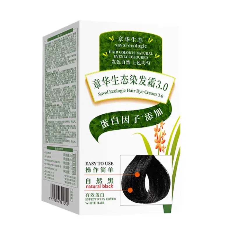 Zhanghua Eco Hair Dye 1 Box Natural Black 1 box
