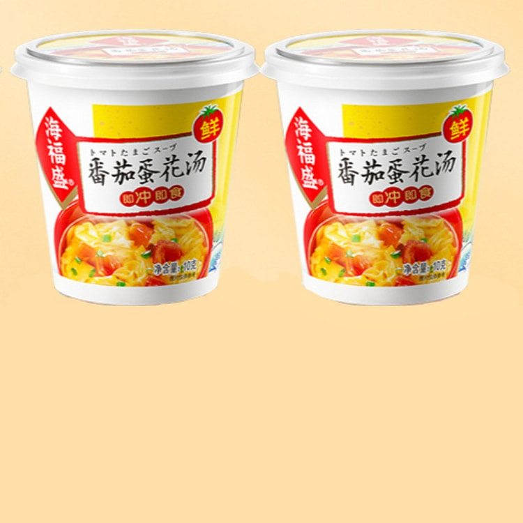 Haifusheng Lotus   Vegetable  Soup Bag Tomato Egg&vegetable Soup 10g * 2  C