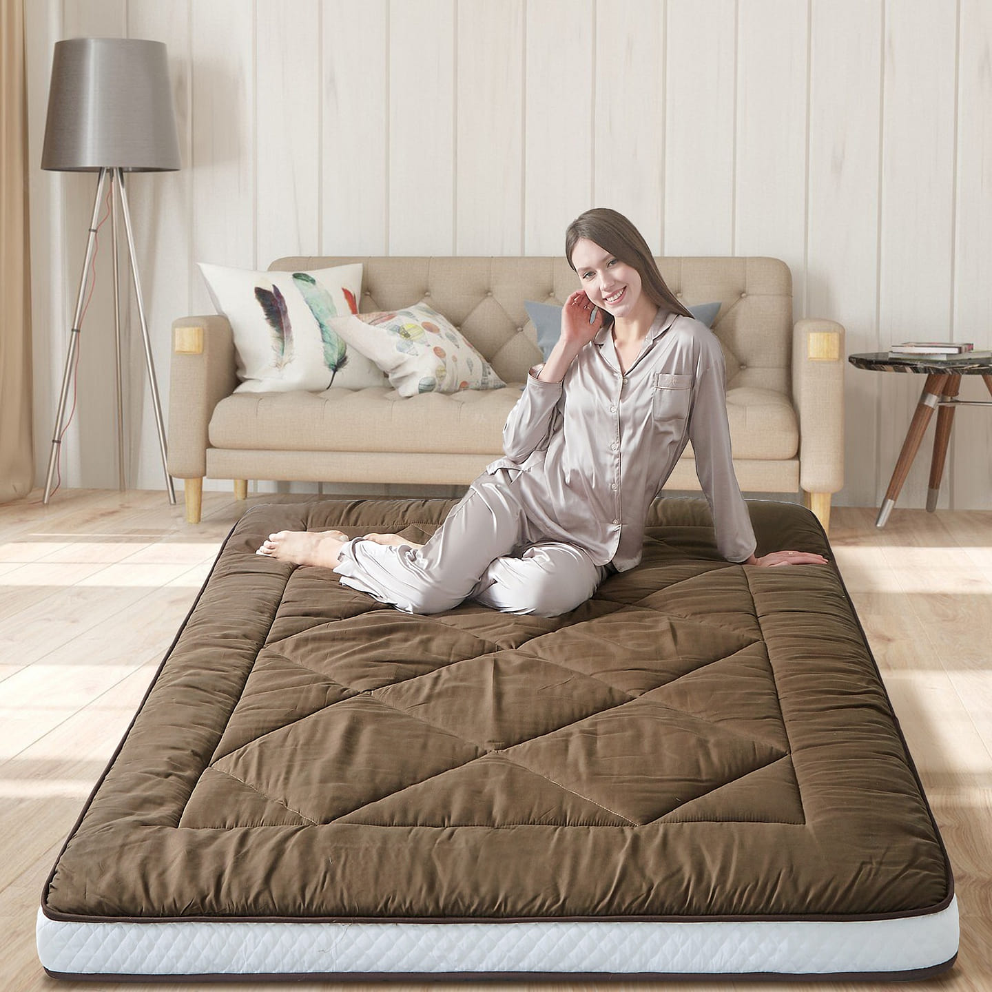 Heimorn Japanese Floor Mattress Futon Mattress, Thicken Sleeping Mattress Foldab 1 case