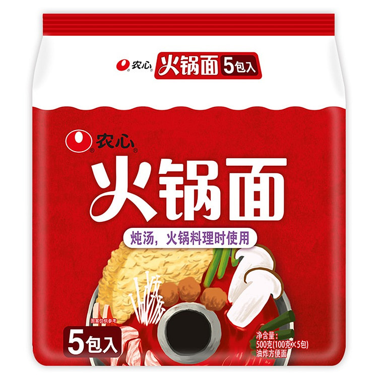 农心 火锅面拉面（100g*5包） 500 克