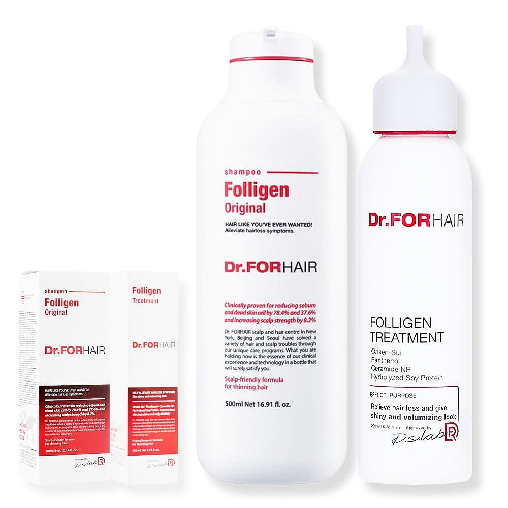 Dr. For Hair 【Value Set】 Folligen Original Shampoo + Treatment Value Set 1 box