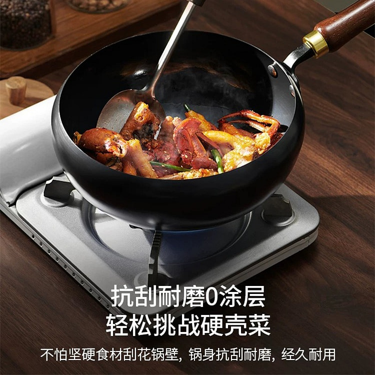 古法大肚锅手工锻打加厚炒菜锅