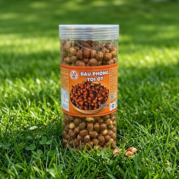 Vietnamese Roasted Garlic Chili Peanuts 500 g