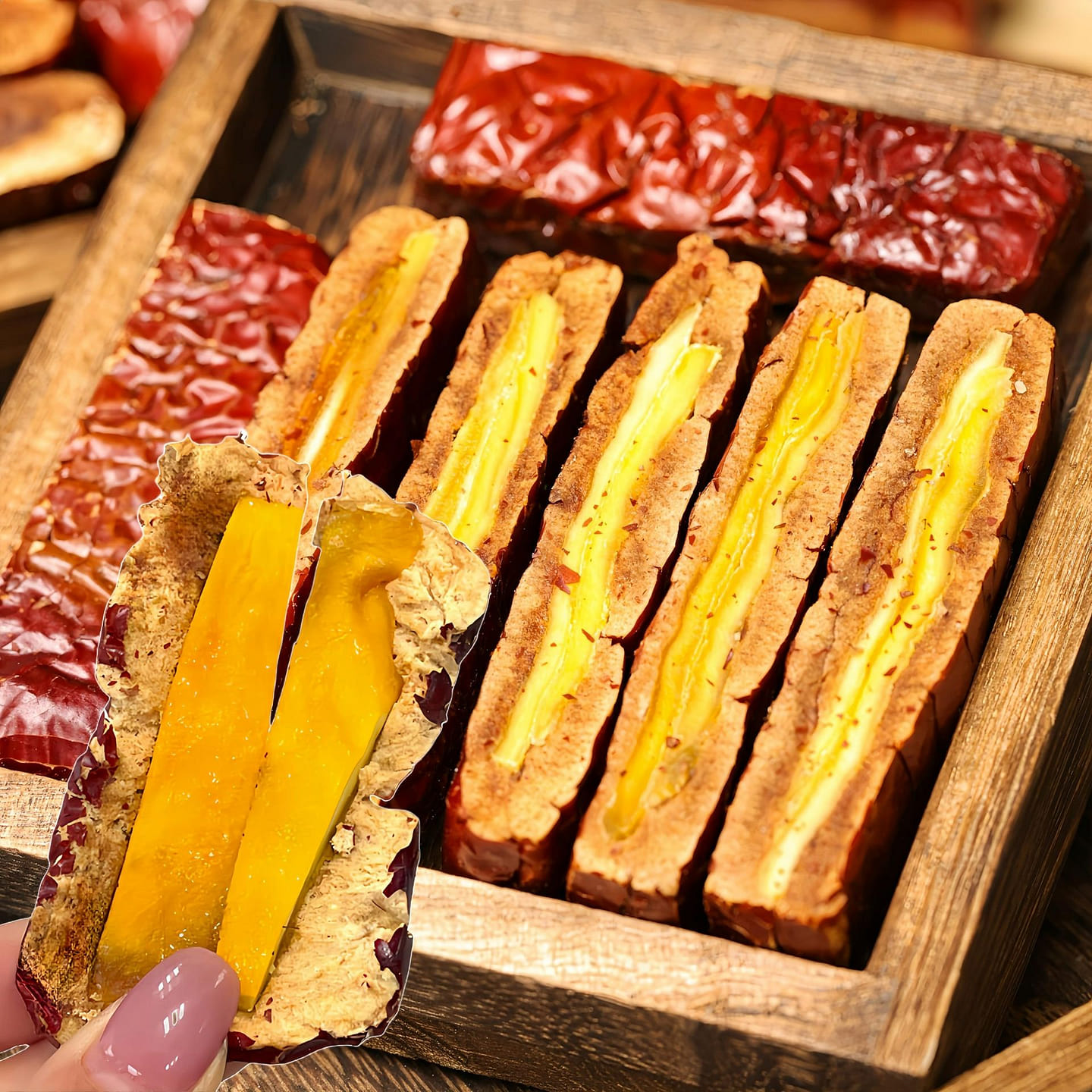 Dried Mango Filled Dried Jujube Desserts Snack 1 each