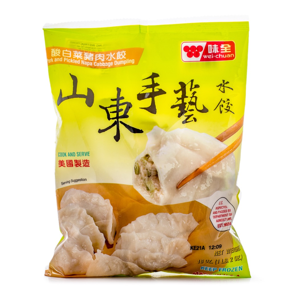 Get WeiChuan Pork and Pickled Napa Cabbage Dumpling, Frozen Delivered