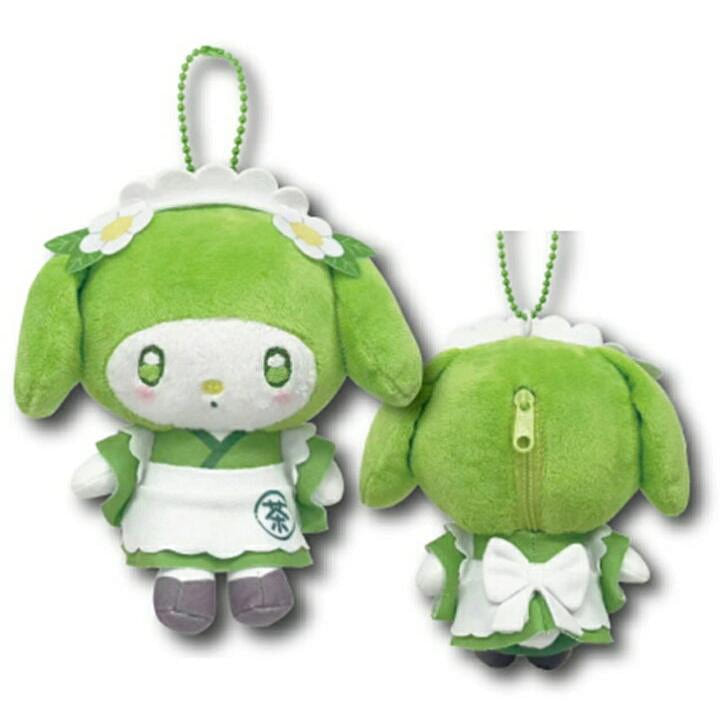 Sanrio Matcha Maid Outfit Plush Keychain My Melody 1 each