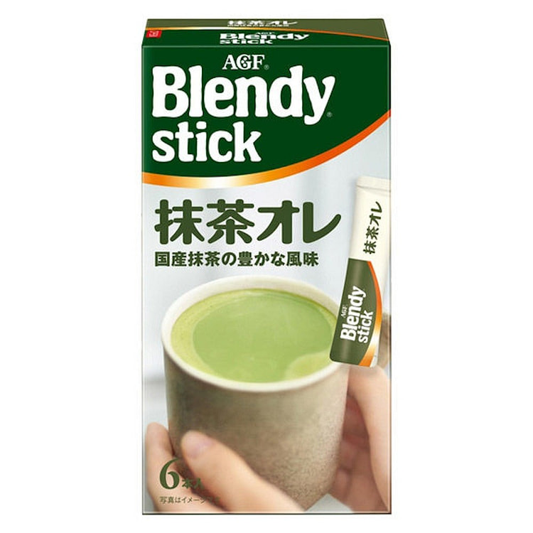 AGF Blendy Stick Matcha Au Lait 6 count 6 count