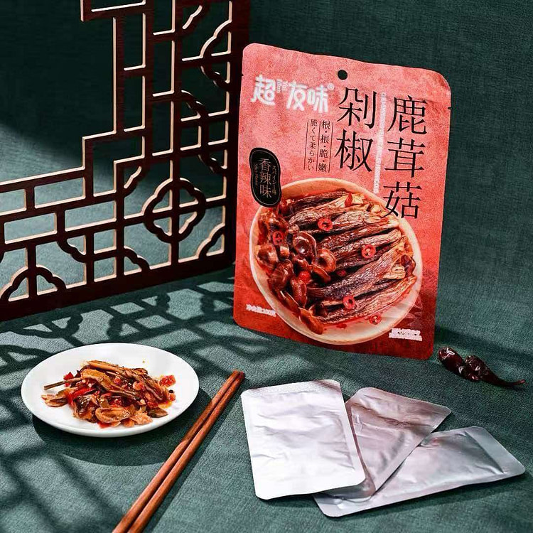 ChaoYouwei Spicy Chopped Deer Antler Mushrooms100g 100 g
