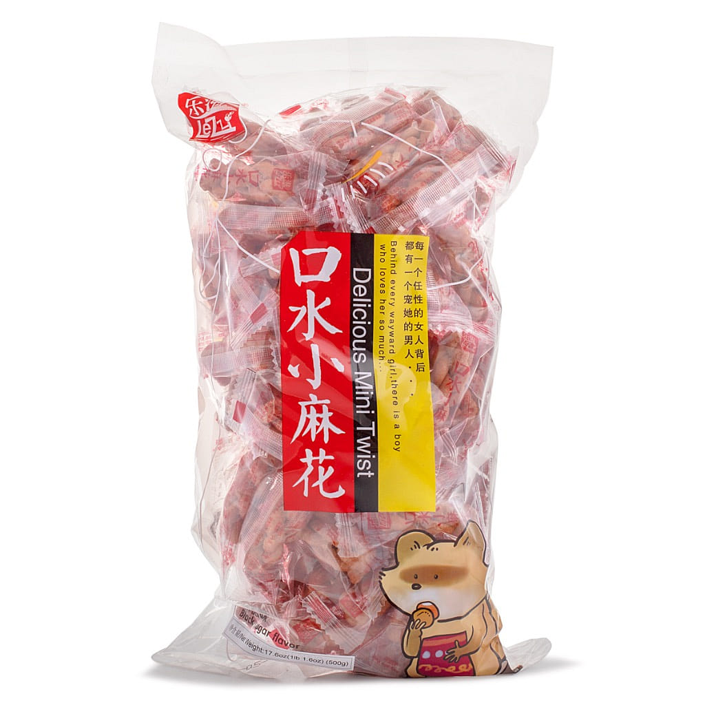 Lezi 맛있는 미니 꽈배기 스낵 500 그램