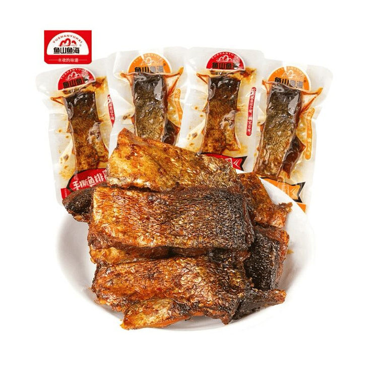 鱼山鱼海 香辣手撕鱼排 湖南特产混合味 散装