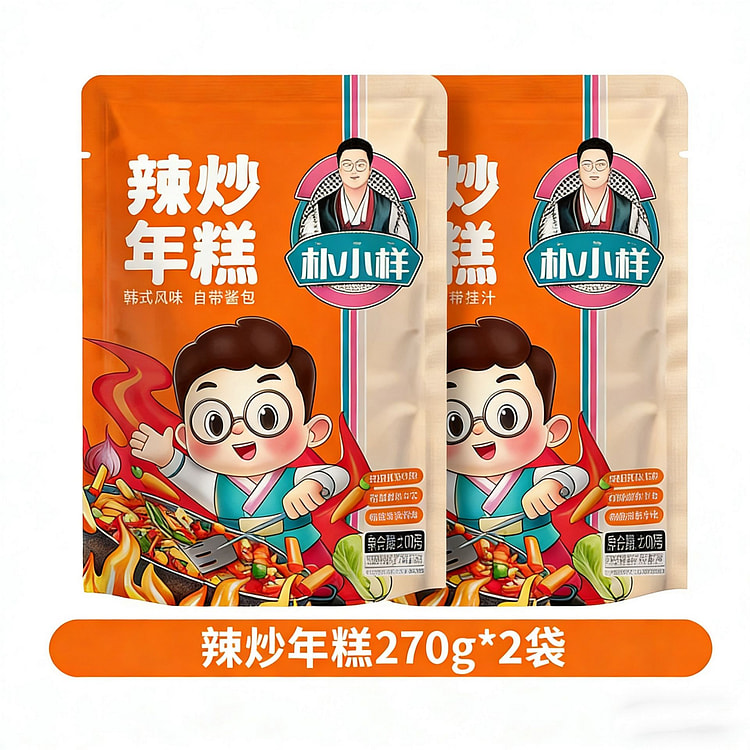 朴小样韩式辣炒年糕条部落火锅炒年糕 540 克