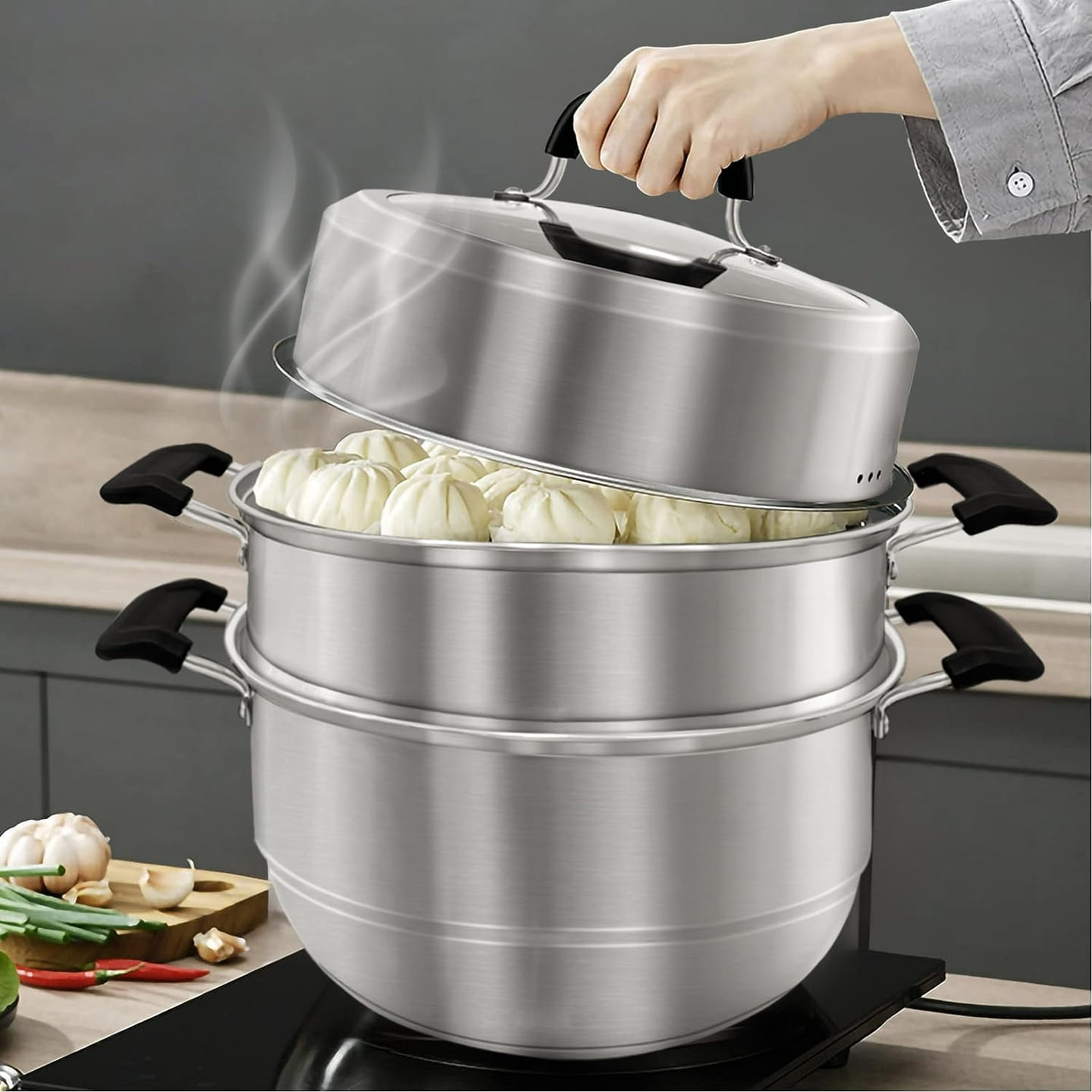 Steamer Pot for Cooking 11 inch Steam Pots 1 each