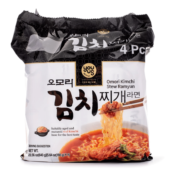 GS25 OMORI Kimchi Stew Ramen pack of 4 1 each