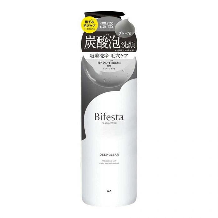 MANDOM曼丹 Bifesta 超浓密碳酸泡沫洗面奶 - 深层净透型（洁净毛孔/黑炭吸附/祛除黑头） 200g