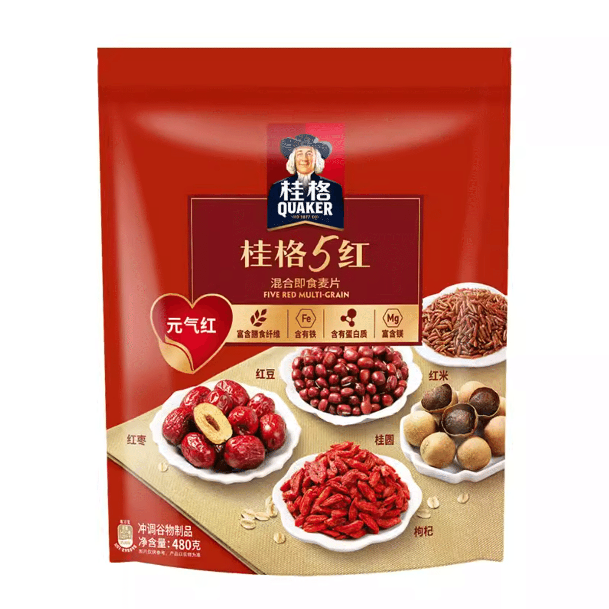 Quaker Five Red Multi-Grain 480 g