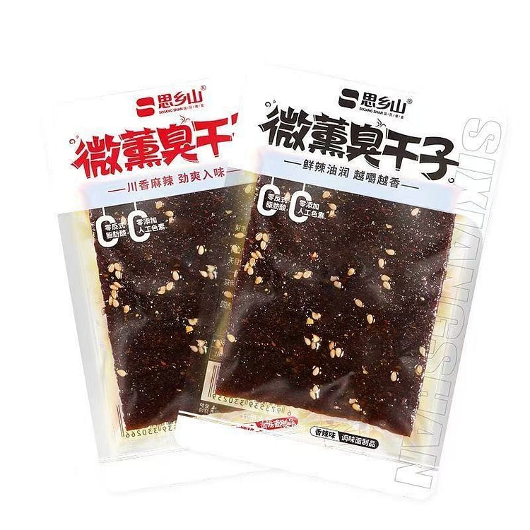 思乡山 湖南特产微醺臭干子混合口味10袋 200g 200 克