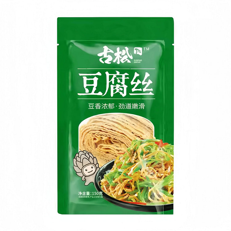 古松豆制品豆腐丝150g干货豆油皮豆腐皮火锅凉拌 150 克