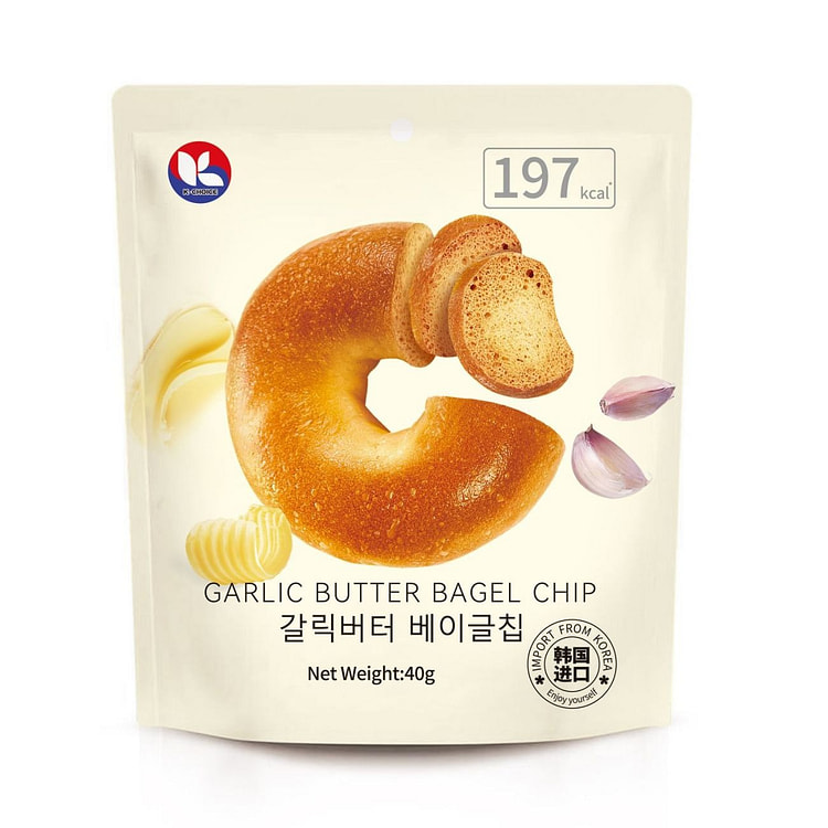 K-CHOICE Garlic Butter Bagel Chips 40g 40 g