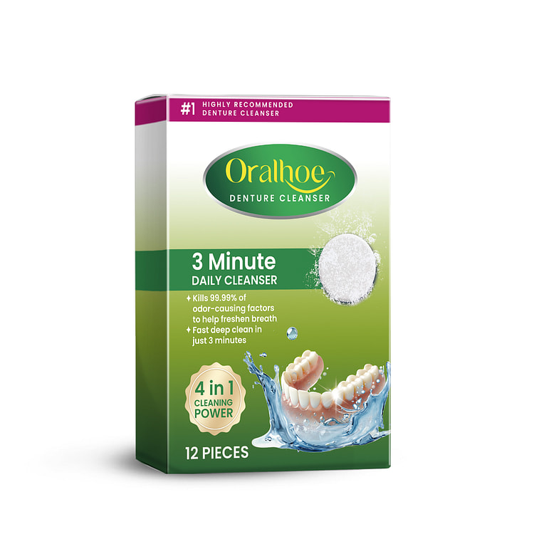 Oralhoe Denture Cleaning Tablets 50g*1 box
