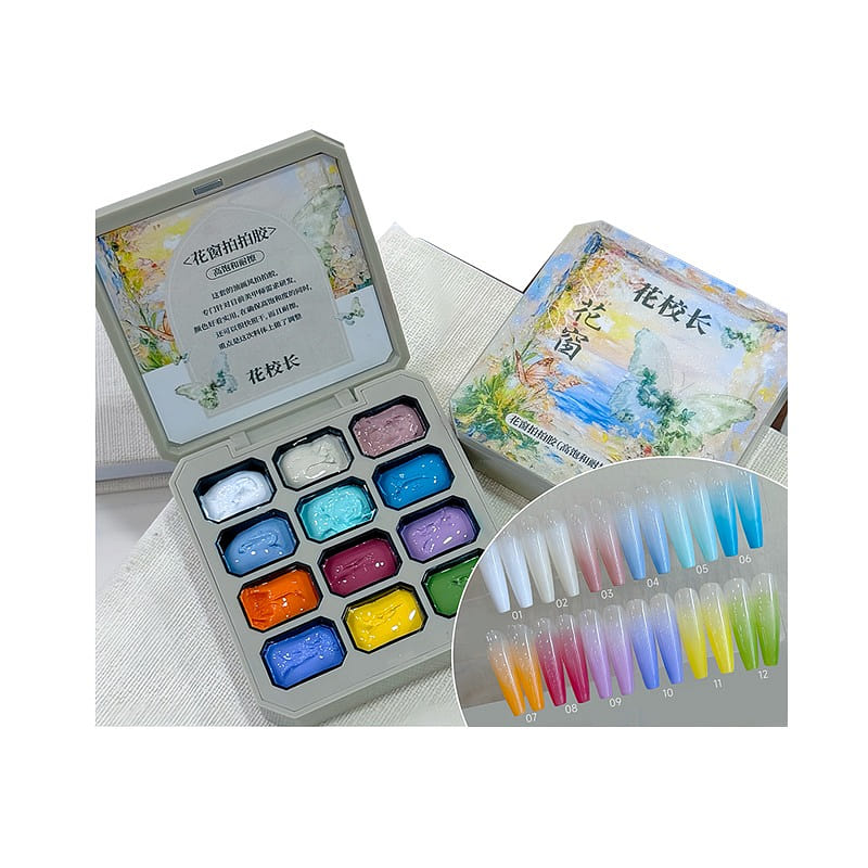 Full Set of 12color Stamp Gel 1 box