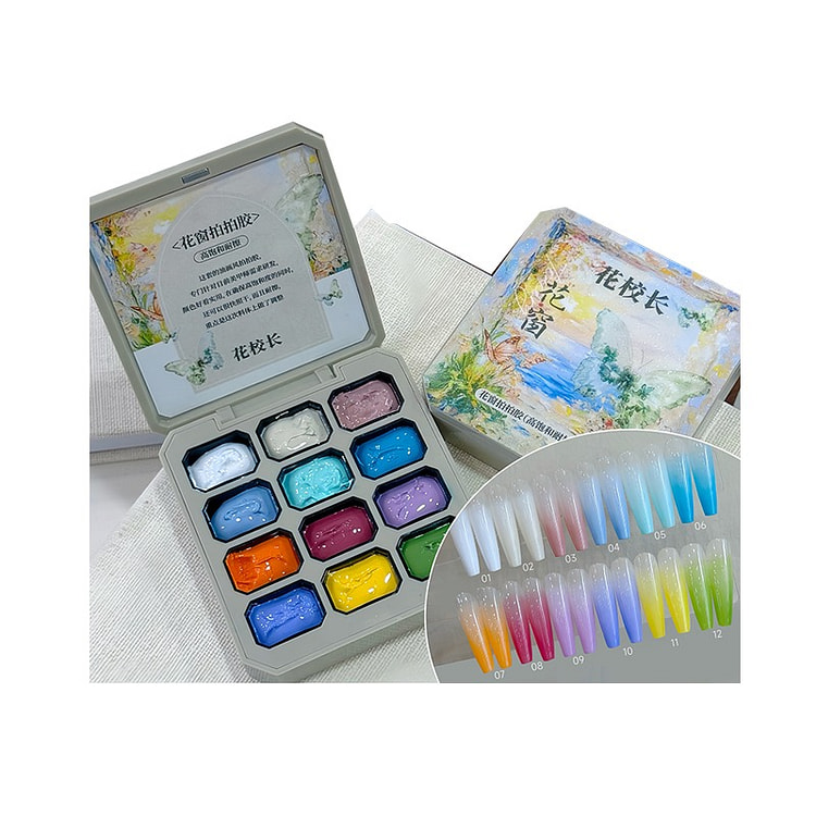 Full Set of 12color Stamp Gel 1 box