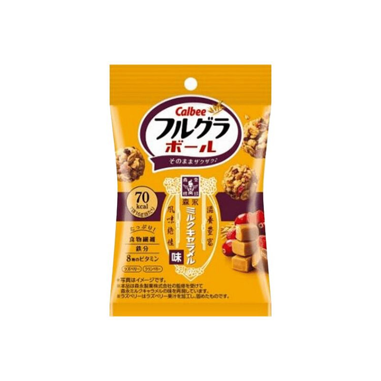 卡乐比休闲小零食水果谷物球 牛奶焦糖味 16g 1 份
