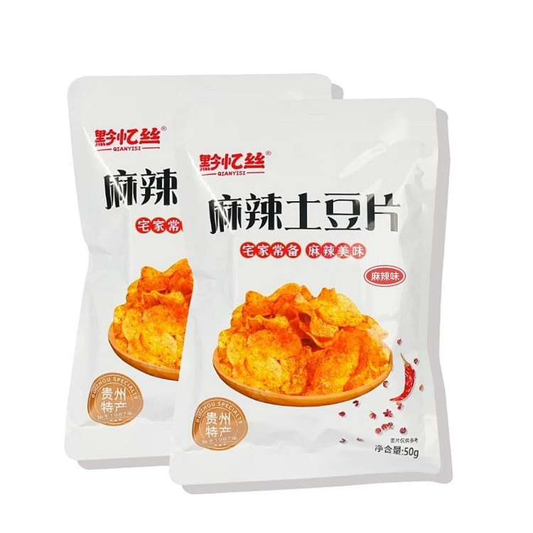 甜辣土豆片贵州特产休闲香脆零食小吃【50g*3包】 50 克