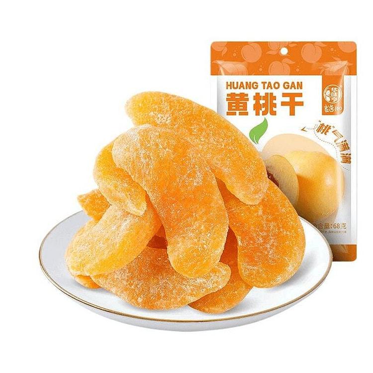 Hua Wei Heng Dried Yellow Peaches 68g/Bag 1 box