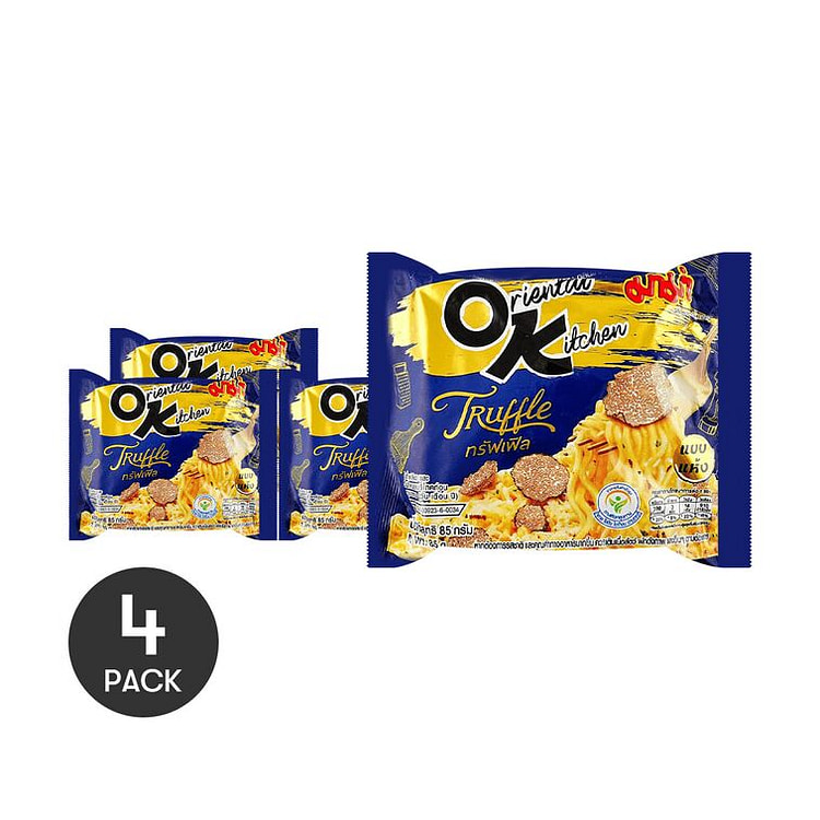 Mama OK Black Noodles Truffle - 85g x 4 Packs 4 box