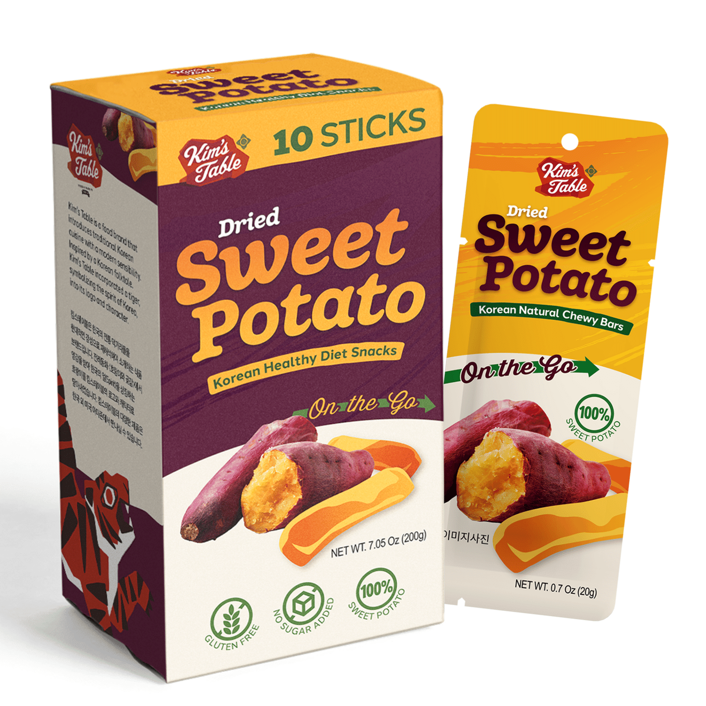 Dried Sweet potato Korean Snacks (10 Packs) 10 oz