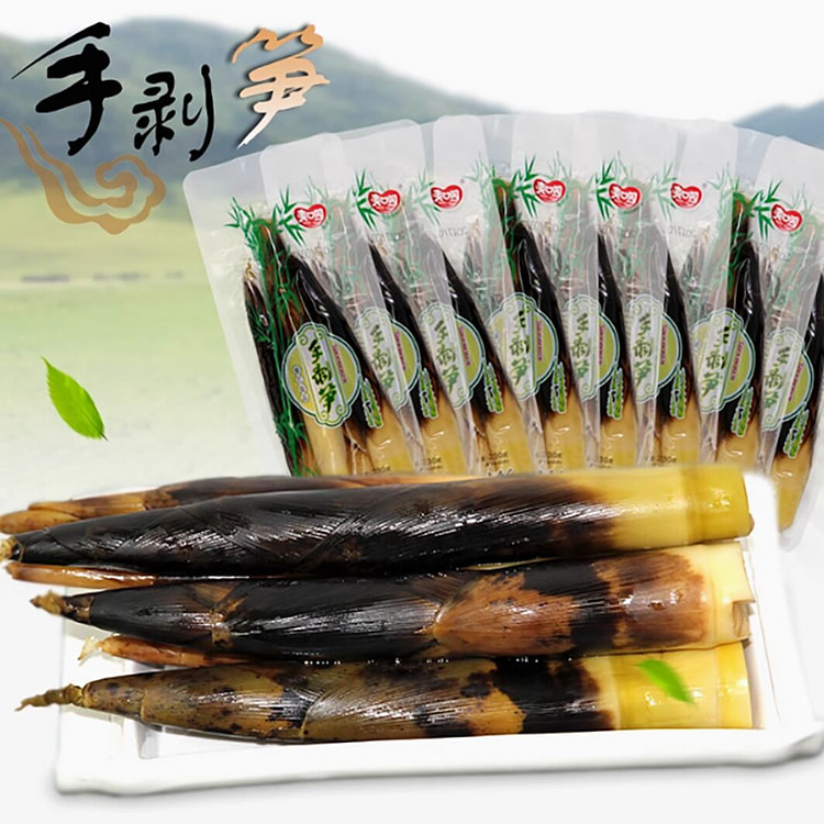 临安天目手剥笋竹笋开袋即食老汤