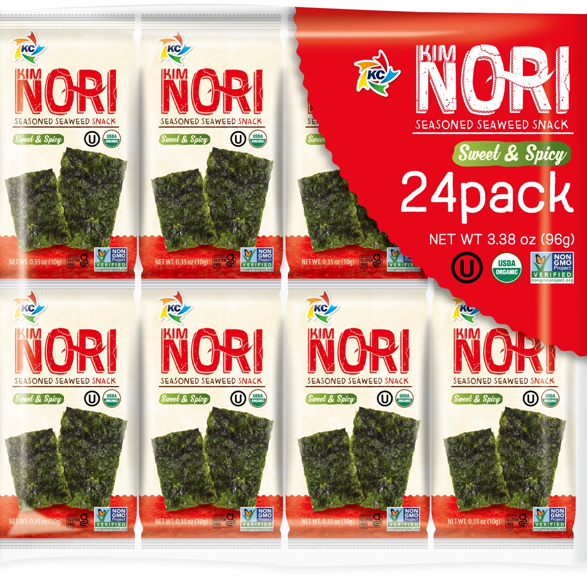 Seaweed sheet, Sweet and Spicy 24 pack