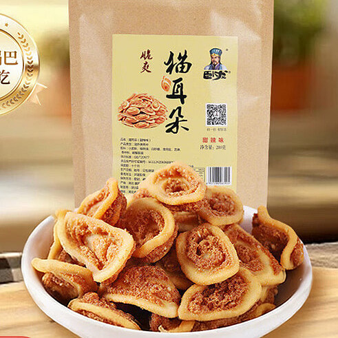 卧龙 咸味饼干 酥脆 零食小吃 甜辣味 休闲食品 280 克