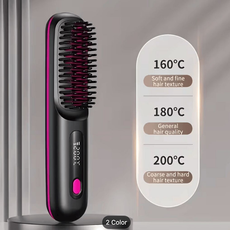 Portable Wireless Hair Straightener Comb | USB 1 box