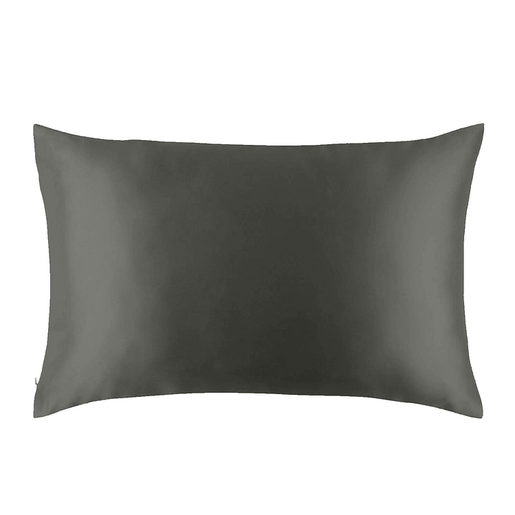 Natural Mulberry Silk Pillowcase (19 Momme) Standard / Charcoal Grey