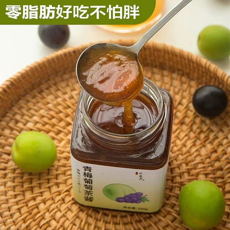 果酱果肉果茶泡水冲饮《青梅葡萄茶酱》送樱花勺