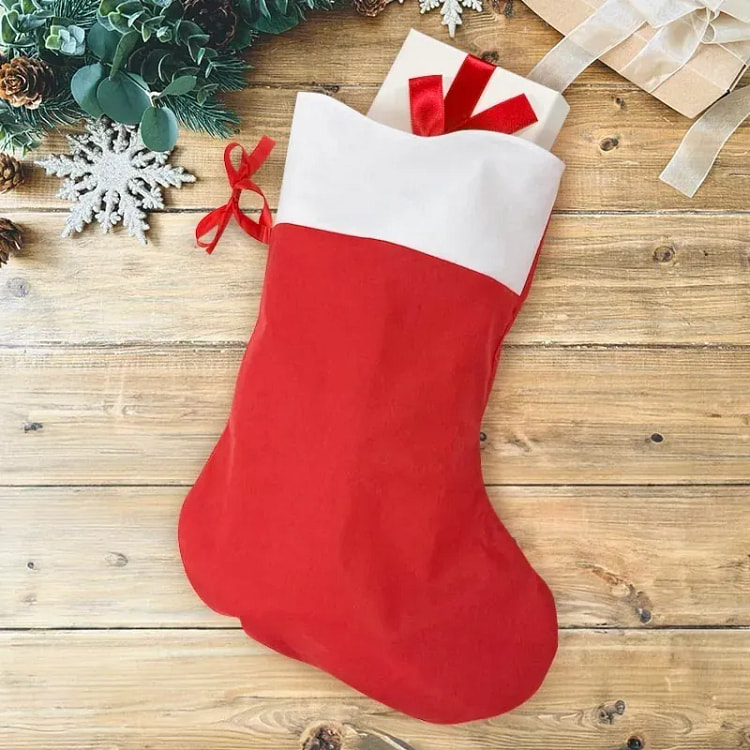 DAISO Christmas Stocking Gift Stocking (Medium) 34.5cm x 51.5cm x 0.7cm