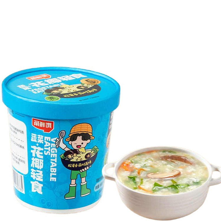 甬鲜馔蔬菜花椰轻食粥松茸香菇味