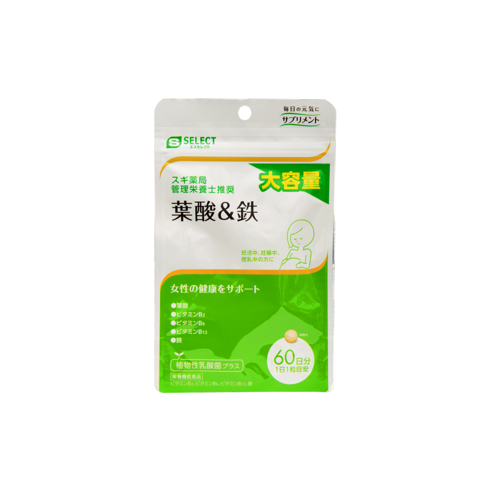 エスセレクト 葉酸&鉄 60粒