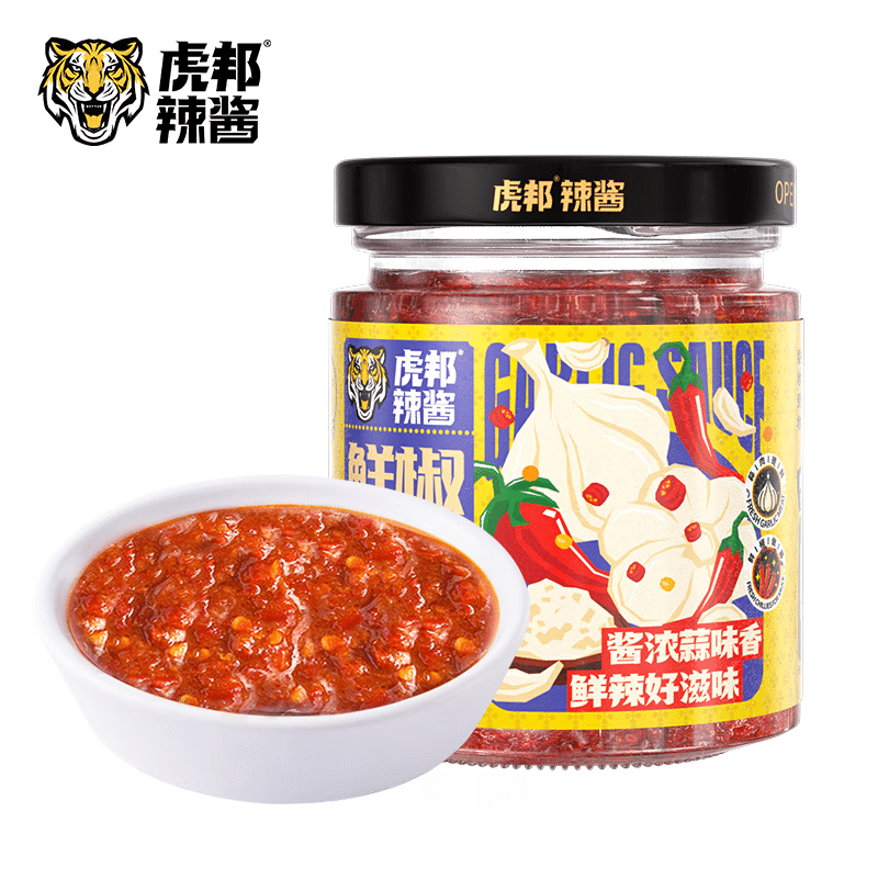 虎邦辣酱 鲜椒蒜蓉辣酱 200 克