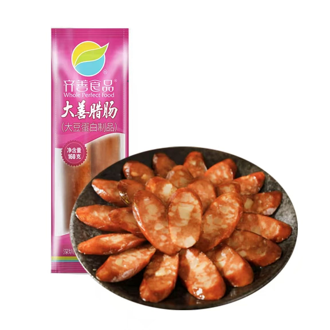 Qishan Food, sausage, soybean products, vegetarian 160 g