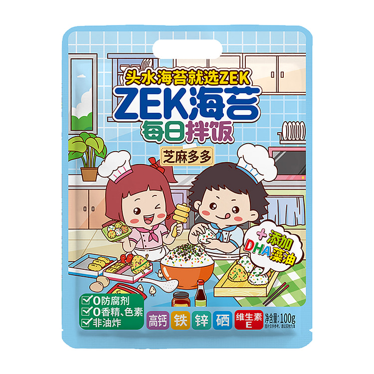 ZEK 每日拌饭海苔原味芝麻多紫菜 100g*1袋
