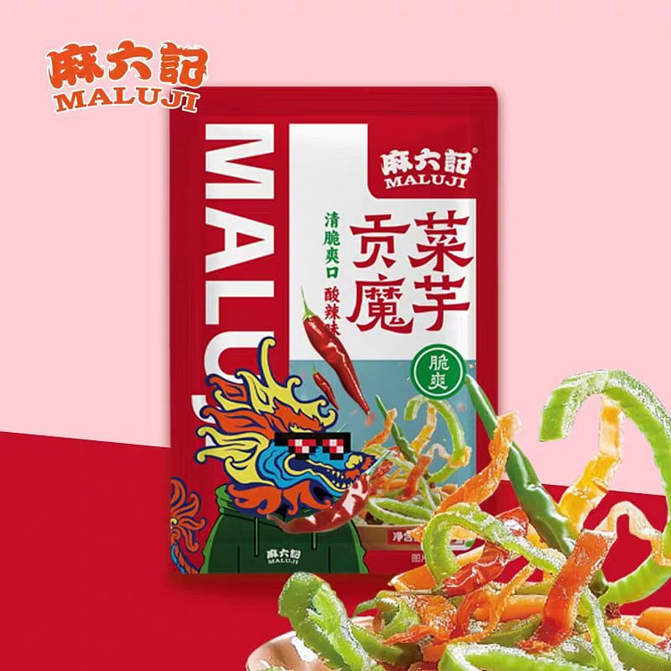 麻六记 贡菜魔芋 酸辣味 解馋小零食15g*10袋