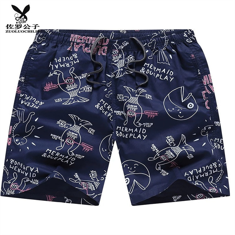 4XL 蓝色沙滩短裤 1 份